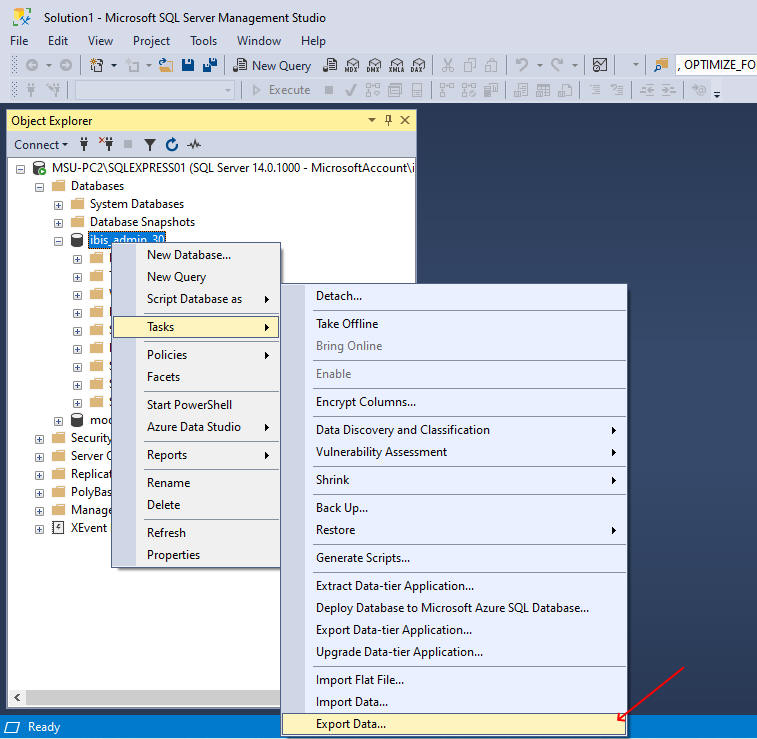 How To Export Data From MSSQL Using SQL Server Management Studio