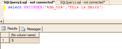 Sql patindex