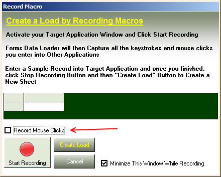 Record Template in Data Loader