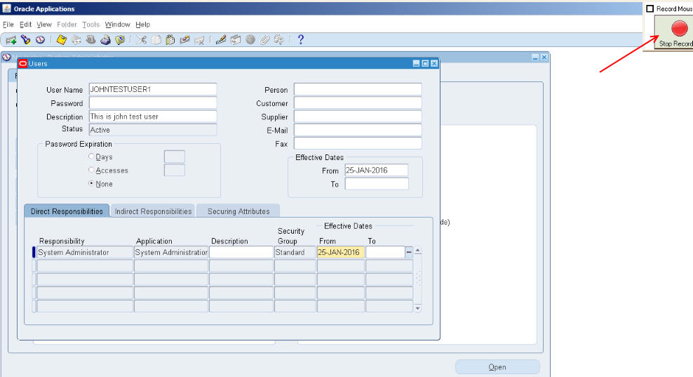 Stop recording in Data Loader