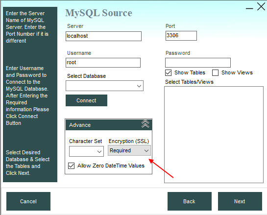 ssl-required mysql